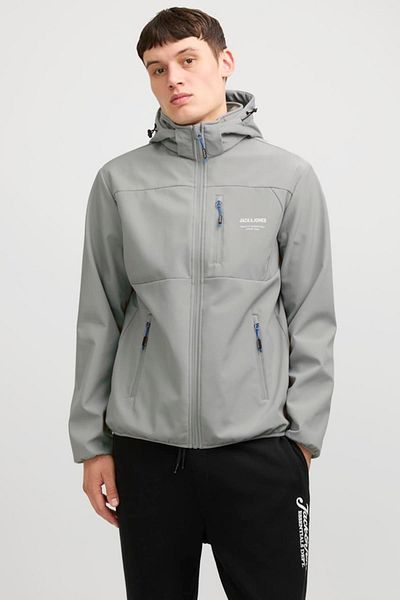 Jack & Jones Jjtheo сиво софтшел яке