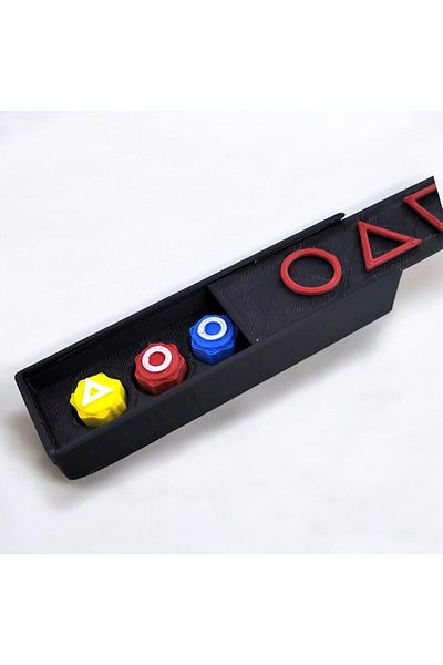 Home Squid Game 5 Stone Game - in Custom Plastic Box