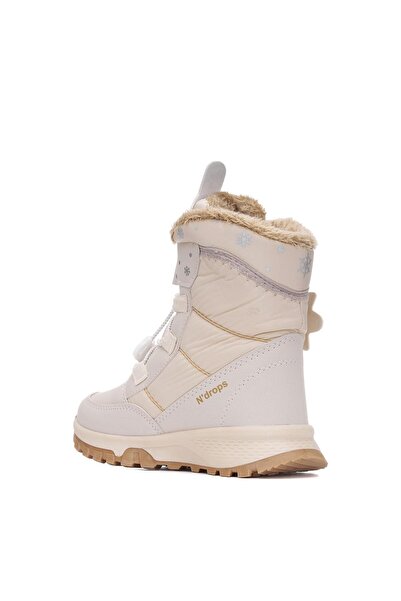 Callibron Garantili, Su Geçirmez, Ortopedik, Cırtlı, Kürklü, Bej Renkli Kız Çocuk Kar Botu