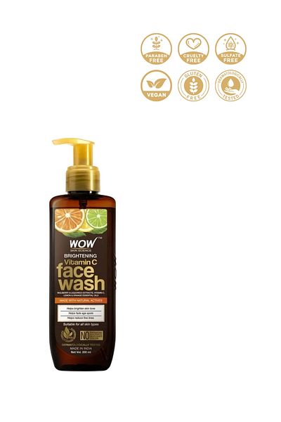 WOW Skin Science Vitamin C Face Wash Gel 98.7% Natural Ingredient – Brightening, Purifying, Skin Smoothing