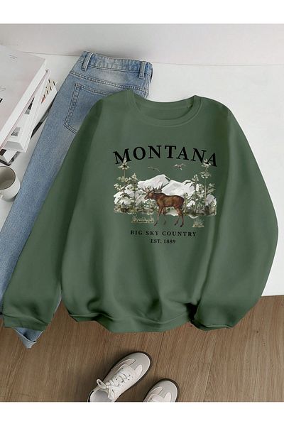 Vordevia Φούτερ με στάμπα Montana Deer