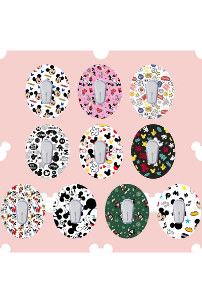 StickIT Dexcom G6 Sensör Koruyucu Bant Mickey Mouse Serisi 10'lu Paket