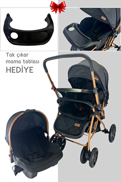 BEBEGOLD Pusetli  Bebek Arabası Travel Çift Yön Tam Yatış Pozisyonlu Pratik K...