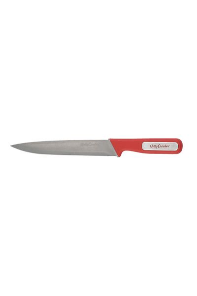 BETTY CROCKER Carving Knife 20.5Cm Red