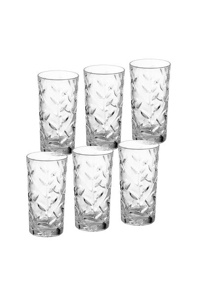 RCR Italian Crystal Water Glasses Set Of 6 Capacity 360 ml