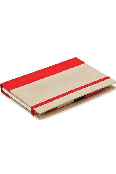 Copyder Stylish Note Holder with Colorful Hard Cover - 17.5 X 12 X 1.5 cm Red
