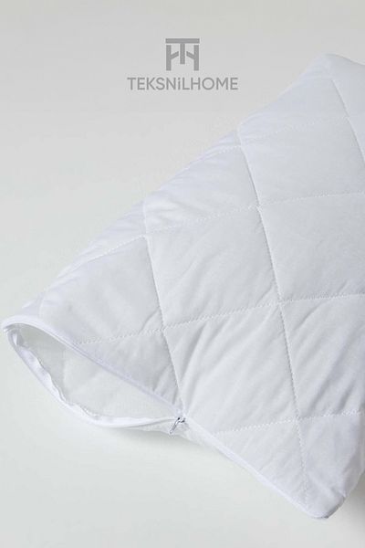 TeksNil Home Pernă matlasată moale 1 bucată 800 grame |   Față de pernă cu fermoar |   50 X 70 Cm