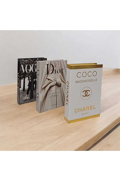 NariHome Decorative Book Box Set of 3