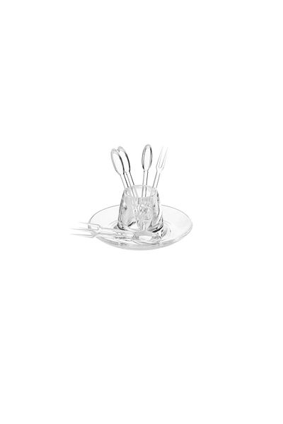 Dania Clear acrylic date fork holder