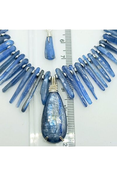 Sibelce 2104 Kyanit el yapımı kolye