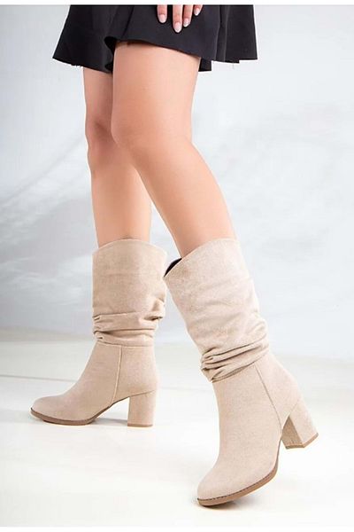 Kids Club Shoes Γυναικείες μπότες Feles από συνθετικό δέρμα - TEN-SUEDE