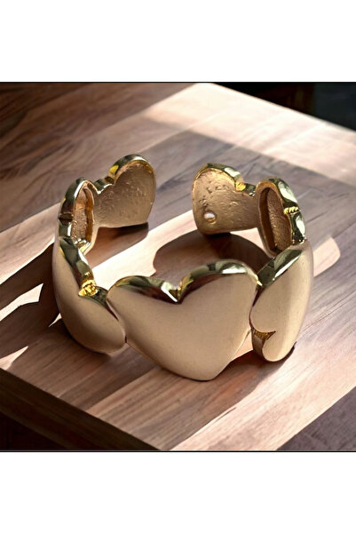 NAİFTAKIAKSESUAR خاتم قلب نسائي من الفولاذ