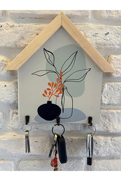 woodhomeworks bohem Duvar Anahtarlığı siyah şişe