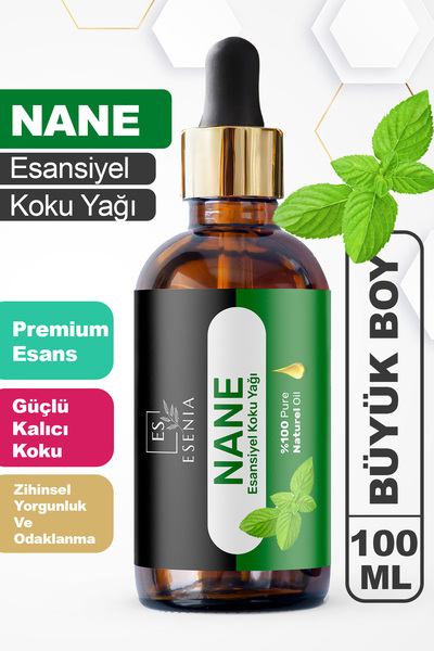 ESENIA Nane Esansiyel Uçucu Yağı Buhurdanlık Difüzör Esansı oda ve banyo parf...