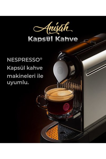 Anisah Coffee Romeo Kapsül Kahve | 10'lu | Nespresso Uyumlu | Alüminyum Kapsül