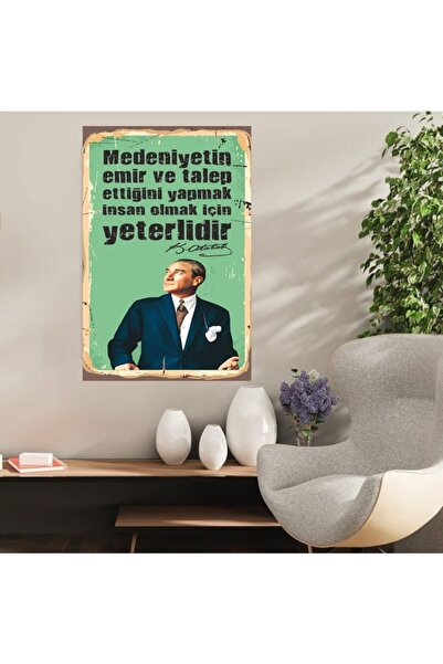 DURUSOY Ρετρό ξύλινη αφίσα από MDF - Αστεία ρητά λόγια, γραφικά μηνύματα, τοπ...