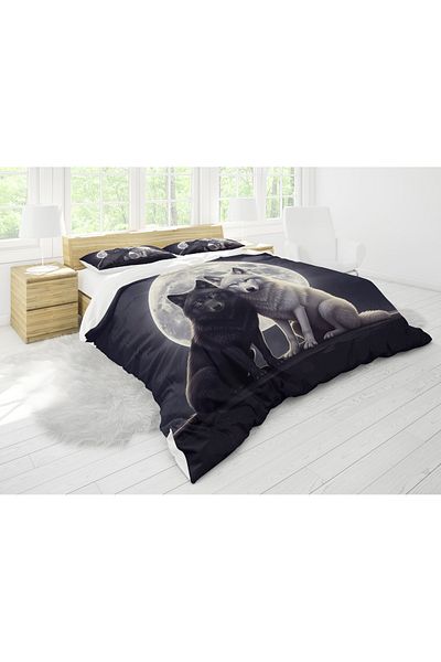 Erays Home Set cuvertură de pilota dublă cu imprimare digitală 3D Kurt Wolves