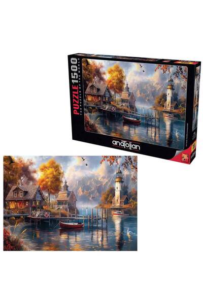 Anatolian 1500 Parça Puzzle: Gölde Sonbahar
