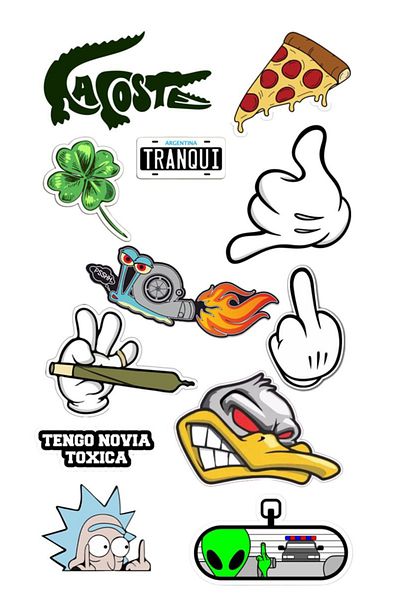 Sticksy Popular Stickerphone Laptop Notebook Tablet Laptop Flask Sticker Sticker St1070