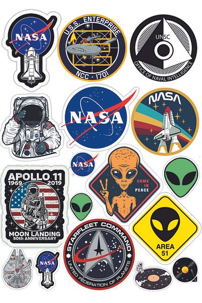 Sticksy Space Stickerphone Laptop Notebook Tablet Laptop Flask Sticker Sticker St1021