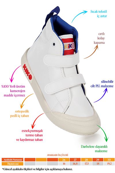 Kiko Kids Garf Daily Velcro Boys Boat Παπούτσια