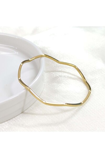 Güler Yüzlü Silver 6 CM ÇELİK ZİKZAK AJDA BİLEZİK 1 ADET