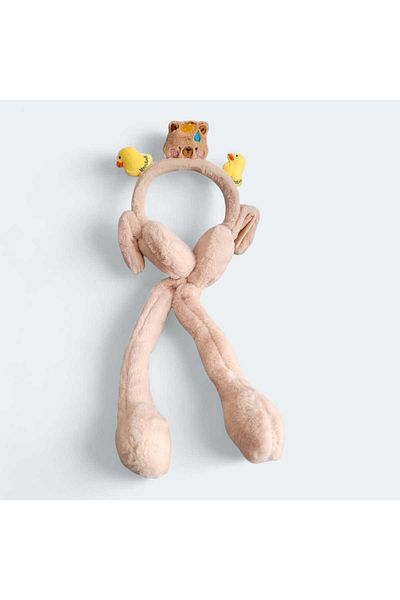 Aware Time Children's Plush Figured Movable Ear Movable Sound Winter Earmuff