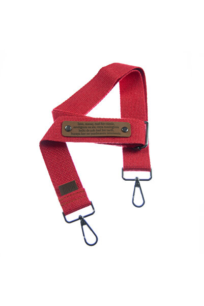 Miaju Kırmızı Renk, Kişiselleştirilebilir Crossbody Çanta Askısı, 120 Cm, Değ...