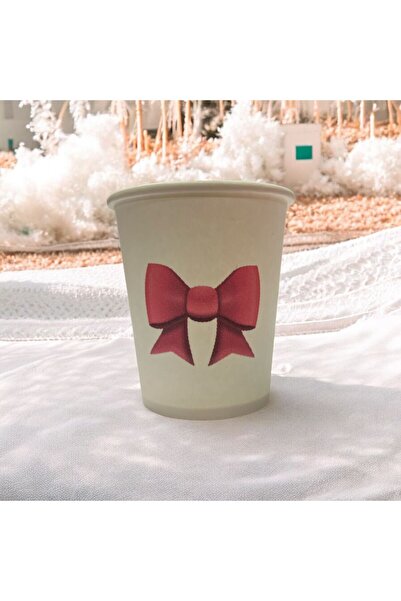 SBS Pembe kurdela-Doğumgünü -desenli Tek kullanımlık 7 Oz 50 Adet Karton Bardak