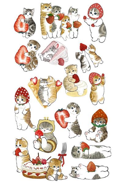 Sticksy Cat Stickerphone Laptop Notebook Tablet Notebook Flask Sticker Sticker St1074