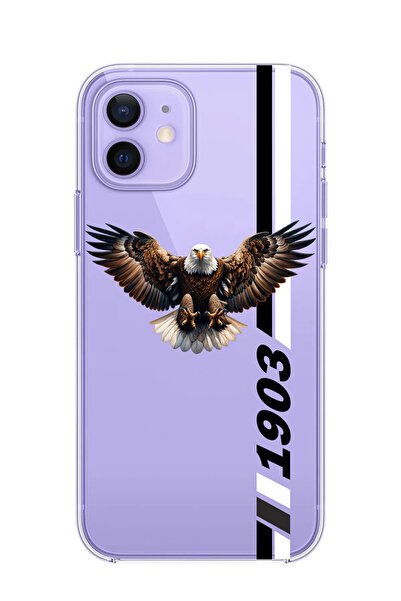 3GEN CASE Transparent Silicone Case with Fan Pattern Compatible with iPhone 12 & iPhone 12 Pro