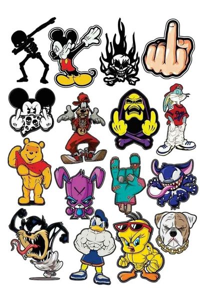 Sticksy Popular Stickerphone Laptop Notebook Tablet Laptop Flask Sticker Sticker St1109
