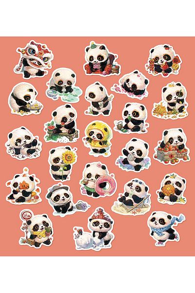 Sticksy Panda Stickerphone Laptop Notebook Tablet Notebook Flask Sticker Sticker St1142