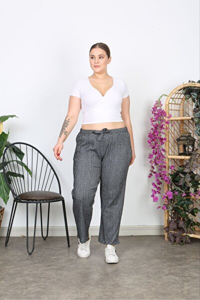 volkitolki Knitted Stretchy Lycra Seasonal Soft Comfortable Fabric Trousers