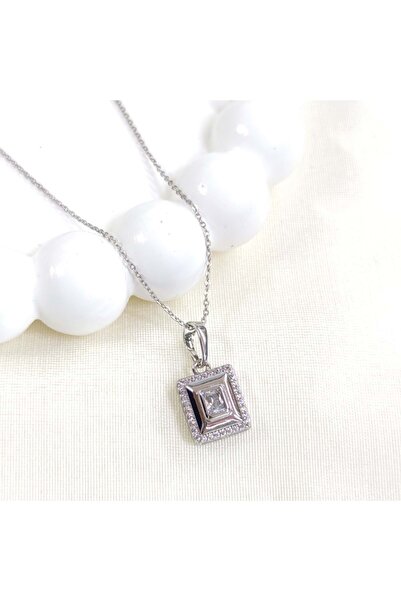 Güler Yüzlü Silver XUPING قلادة باجيت 1.1 سم بيضاء 44 سم