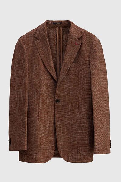 D'S Damat Ds Damat Slim Fit яке Camel Dobby Fabric