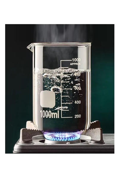GLASS ROSE 1 Adet 1000ml Cam Beher Hassas Ölçüm Ve Karıştırma Için Ideal Seçim