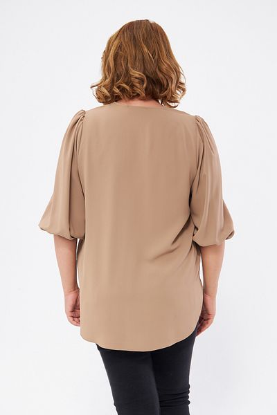 Ayhanlar Collection Beige Blouse