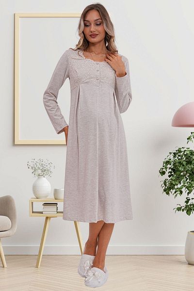 Mecit Pijama Нощница за бременни Mecit 6103 от норка