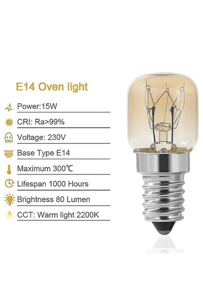 Franke TEKA  UYUMLU FIRIN LAMBASI 15 W ( 300 DERECE ISIYA DAYANIKLI )