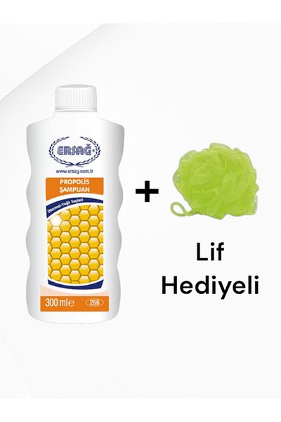 Ersağ Shampoo with Propolis (Normal-Oil Hair) 300 ml - (with Fiber Gift)