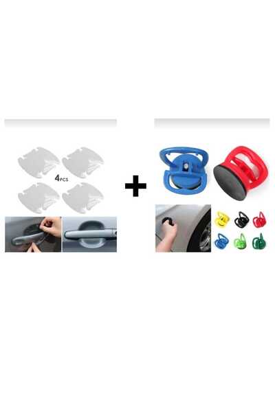 Demirhan Group 1 Adet  Araba Göçük Düzeltici Ezik + 4 Adet Oto Araç Kapı Kolu...