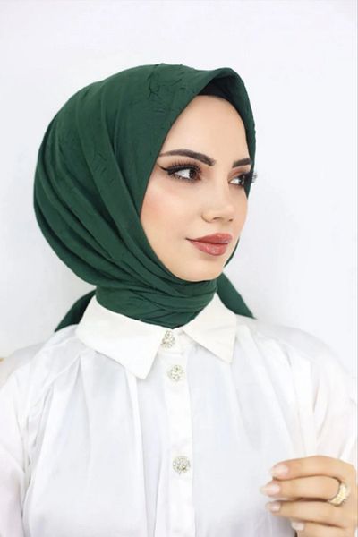 Melodi Scarf Eșarfă practică pentru femei din bambus verde smarald