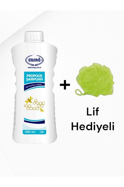 Ersağ Shampoo with Propolis (Normal-Dry Hair) 1000 ml - (with Fiber Gift)