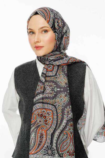 VALORSCARF Gray Rustic Patterned Batter