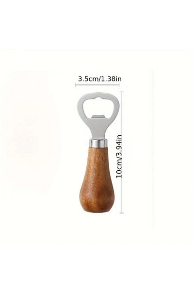Purple Adv Purple Wooden Bottle Opener Silver