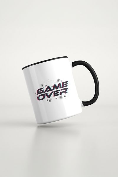 feinas Gamer Black Porcelain Mug