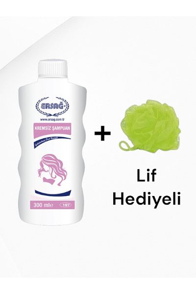 Ersağ Champoo Without Cream 300 ml - (with Fiber Gift)