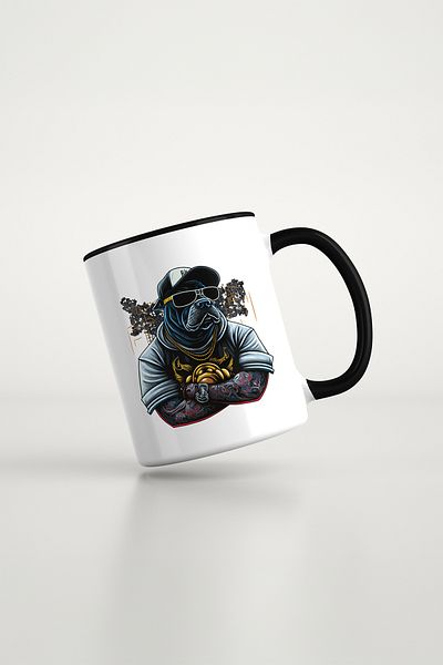 feinas Gamer Black Porcelain Mug