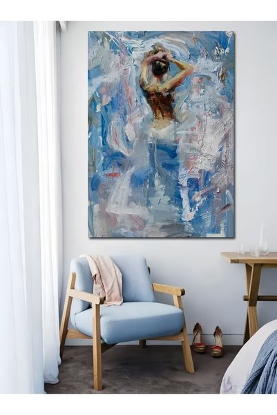 Home in Joy Figüre Nude El Yapımı Yağlı Boya Tablo 85x115cm